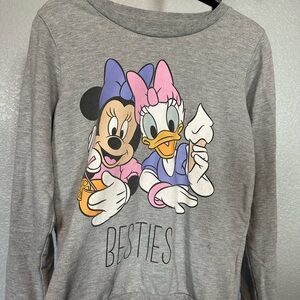 Disney Gray Sweatshirt with Cartoon Design